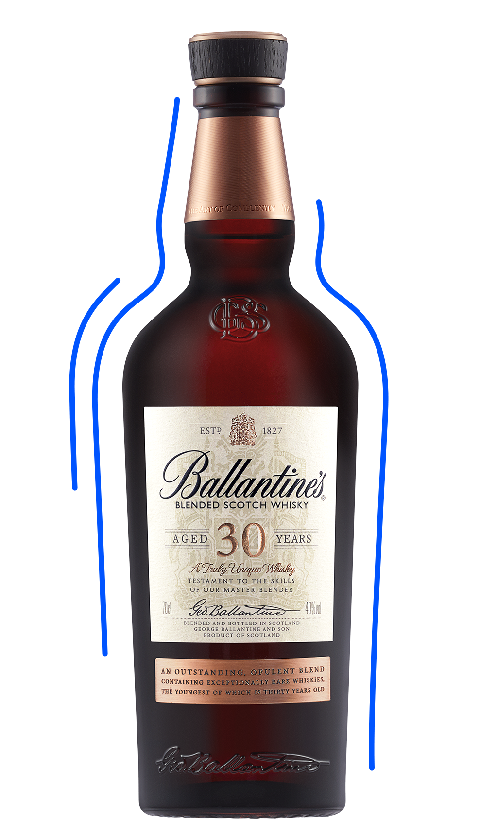 Ballantine's Scotch Wisky 30年 750ml Ballantine's 30 años - Whisky escocés añejo - Ballantine's