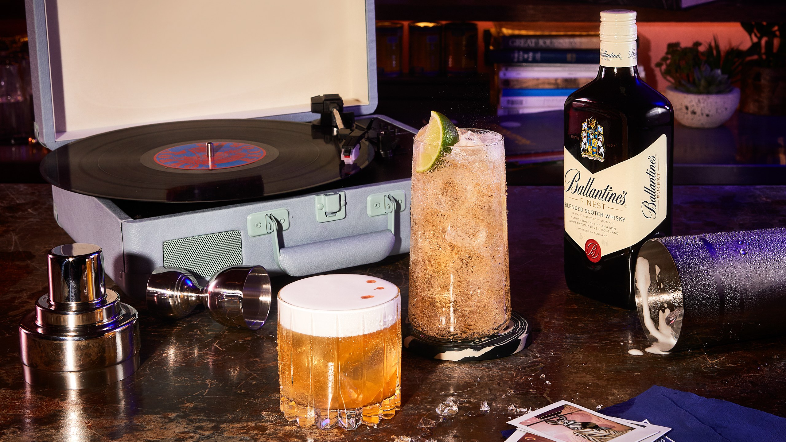 ballantines finest gingerale whiskysour