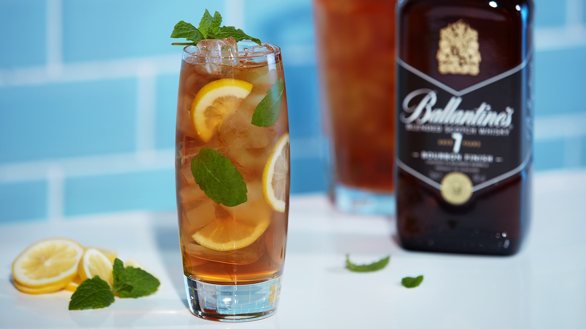 Ballantine's whisky ice tea cocktail recipe