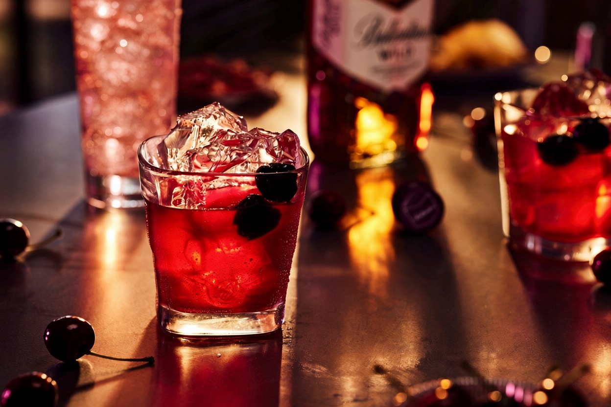 ballantines cherry whisky sour wild
