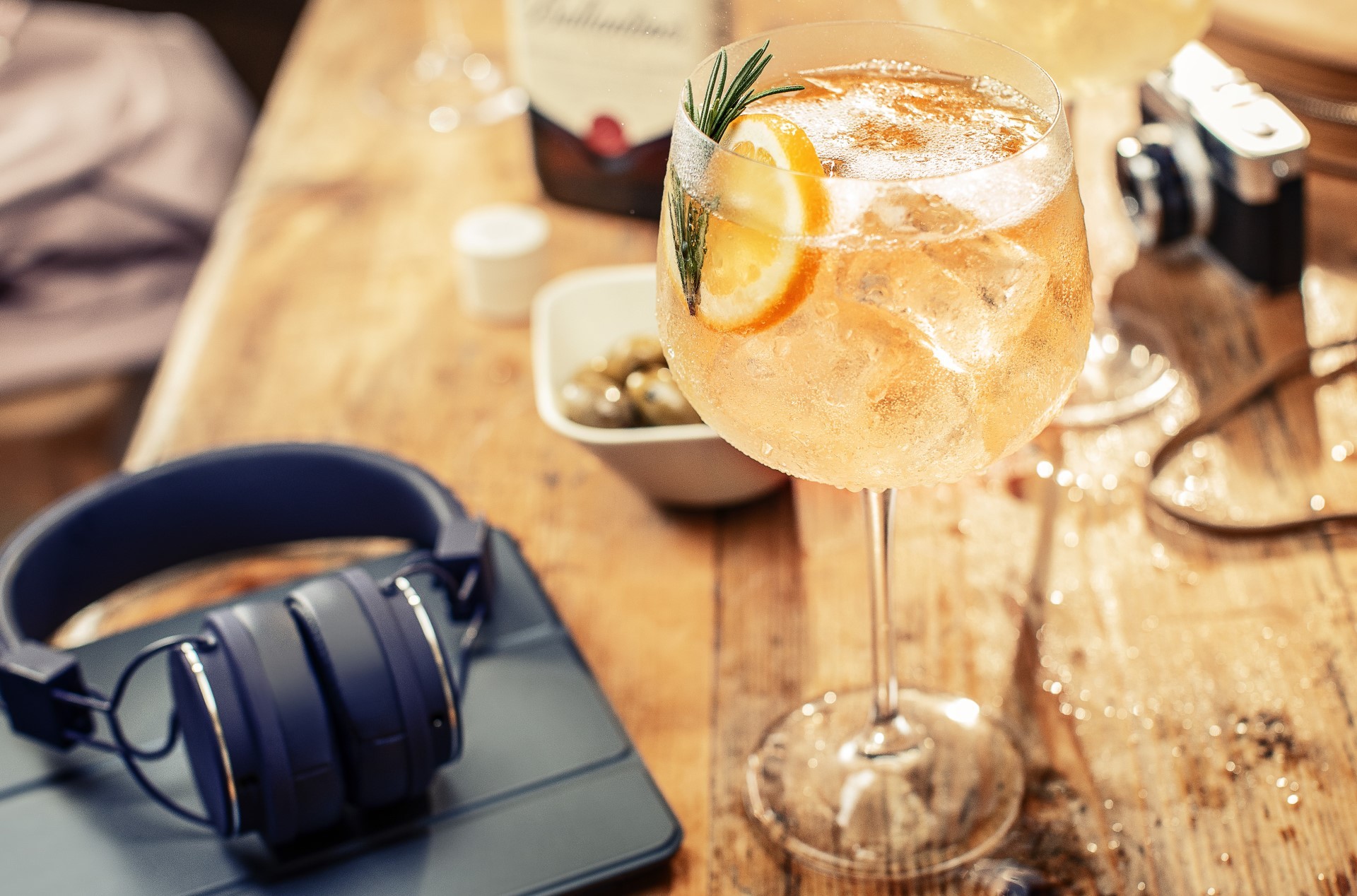 Ballantines Whisky Spritz cocktail