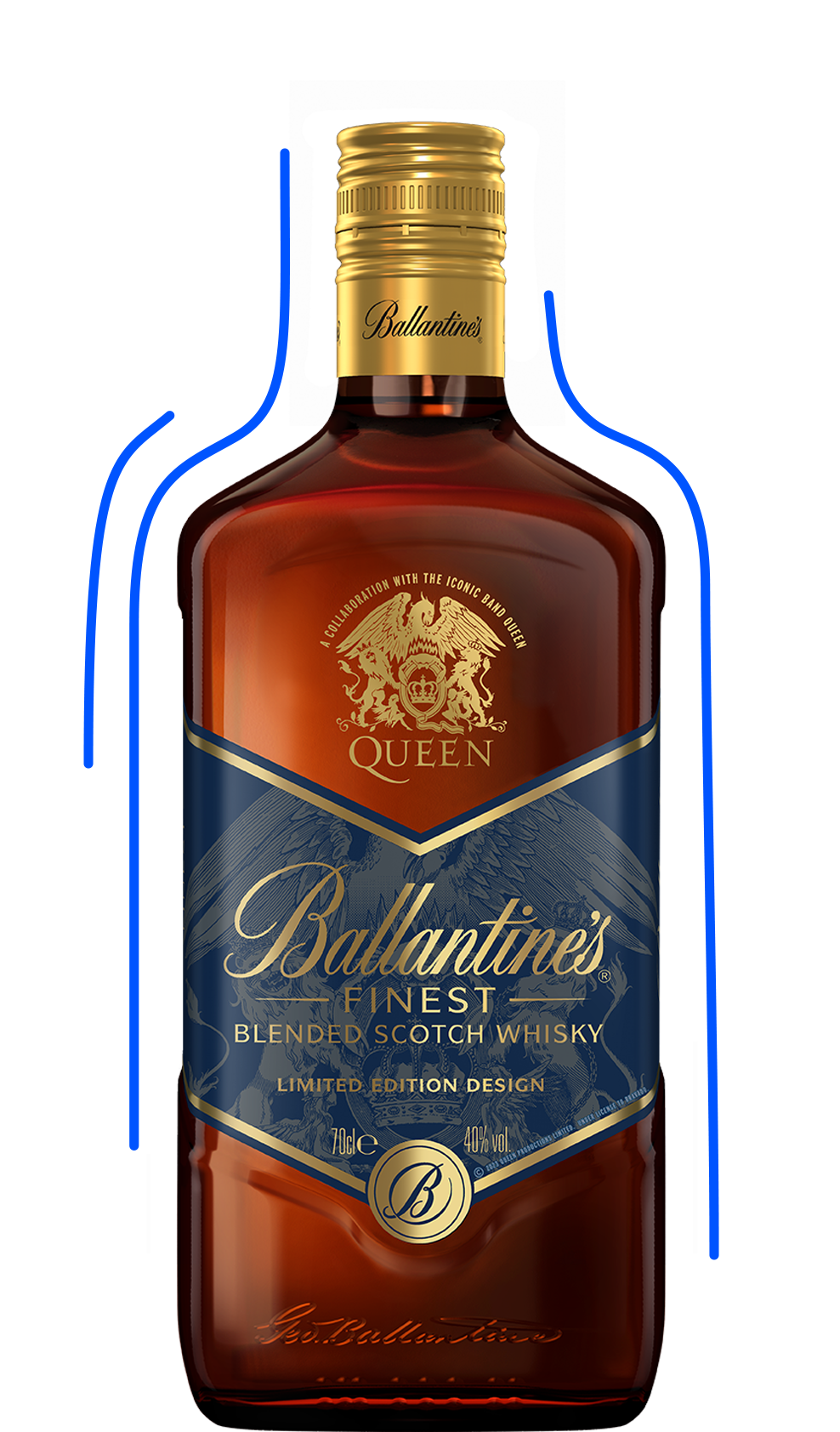 Ballantine's x Queen bottle
