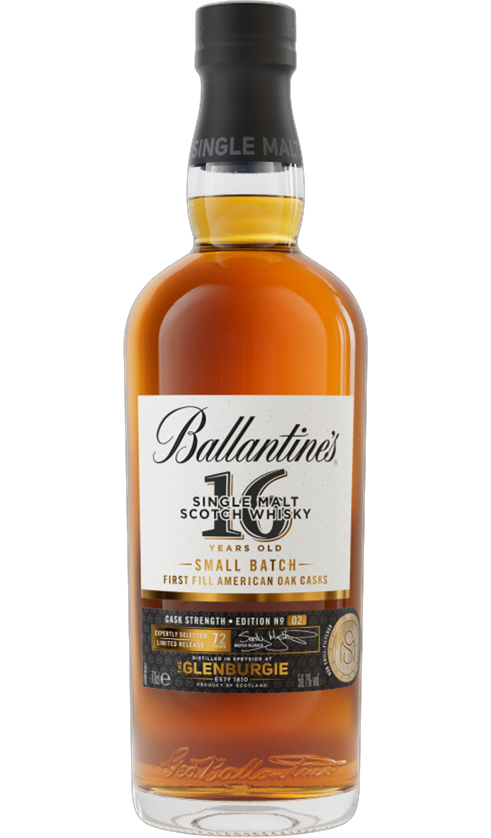 ballantines 16YO small batch bottle